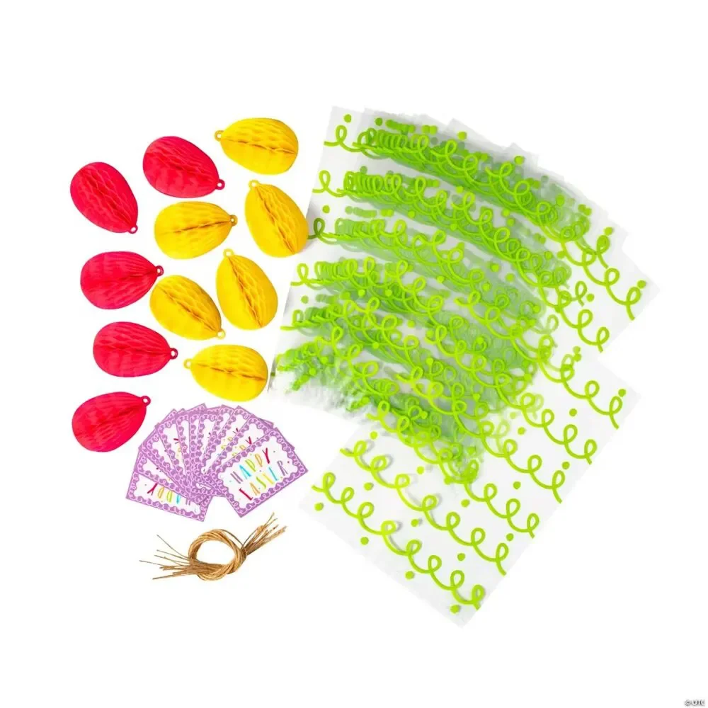 Easter Treat Cellophane Bag Kit - 12 Pc.